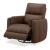 Reilly Triple Power Leather/Wood Swivel Recliner