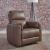 Reilly Triple Power Leather/Wood Swivel Recliner