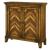 Hidden Treasures Wood Chevron 2-Door Cabinet
