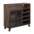 Hidden Treasures Wood Bar Trolley w/2 Doors & Drawer