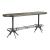 Hidden Treasures Oval Wood Veneer/Metal Bar Table