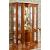Torriani Wood/Glass China Cabinet w/3 Doors & Mirrored Back