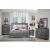 Allura Leatherette/Wood Veneer LED Panel Bedroom Set