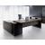Mito Executive Desk Straight w/Leg in Matt Finish & Storage