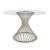 Vortex Metal/Glass Round Dining Table