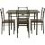 Anna 5-piece Rectangular Metal Dining Set