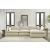 Elyza Fabric L-Shaped 3-Piece Right Arm Sectional Sofa w/Chaise