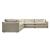 Elyza Fabric L-Shaped 5-Piece Sectional Sofa