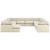 Elyza Fabric U-Shaped 10-Piece Sectional Sofa
