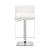 Alameda Adjustable Leatherette Bar Stool with Chrome Base