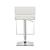 Alameda Adjustable Leatherette Bar Stool with Chrome Base