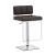 Alameda Adjustable Leatherette Bar Stool with Chrome Base