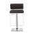 Alameda Adjustable Leatherette Bar Stool with Chrome Base