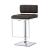 Alameda Adjustable Leatherette Bar Stool with Chrome Base