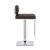 Alameda Adjustable Leatherette Bar Stool with Chrome Base