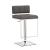Alameda Adjustable Leatherette Bar Stool with Chrome Base