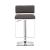 Alameda Adjustable Leatherette Bar Stool with Chrome Base