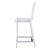 Juelia Acrylic Counter Stools with Chrome Legs
