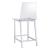 Juelia Acrylic Counter Stools with Chrome Legs