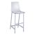 Juelia Acrylic Bar Stools with Chrome Legs