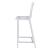 Juelia Acrylic Bar Stools with Chrome Legs