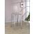 Juelia Acrylic Bar Stools with Chrome Legs