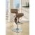 Covina Adjustable Wood Veneer Bar Stool with Chrome Base