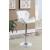 Berrington Adjustable Leatherette Bar Stools with Chrome Base