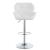 Berrington Adjustable Leatherette Bar Stools with Chrome Base
