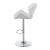 Berrington Adjustable Leatherette Bar Stools with Chrome Base