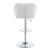 Berrington Adjustable Leatherette Bar Stools with Chrome Base