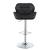 Berrington Adjustable Leatherette Bar Stools with Chrome Base