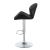 Berrington Adjustable Leatherette Bar Stools with Chrome Base