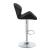 Berrington Adjustable Leatherette Bar Stools with Chrome Base