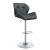 Berrington Adjustable Leatherette Bar Stools with Chrome Base