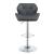 Berrington Adjustable Leatherette Bar Stools with Chrome Base