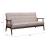 Rocky Tufted Fabric Sofa