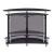 Amarillo Rounded 2-Tier Glass Top Bar Unit