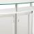 Amarillo Rounded 2-Tier Glass Top Bar Unit