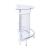 Amarillo Rounded 2-Tier Glass Top Bar Unit