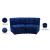 Limitless Modular Velvet Loveseat