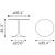 Opus Round MDF/Steel Dining Table