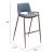 Desi Faux Leather/Steel Barstool