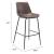 Byron Faux Leather/Steel Barstool