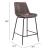 Byron Faux Leather/Steel Counter Stool