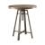 Bartlett Adjustable Swivel Wood Veneer Bar Table with Metal Base