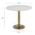 Fullerton Round Marble/Aluminum Dining Table