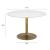 Ithaca Round Marble/Aluminum Dining Table
