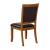 Nelms Leatherette Side Chair with Wood Legs