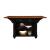 Slater 2-Drawer Wood Veneer Kitchen Island with Drop Leaves